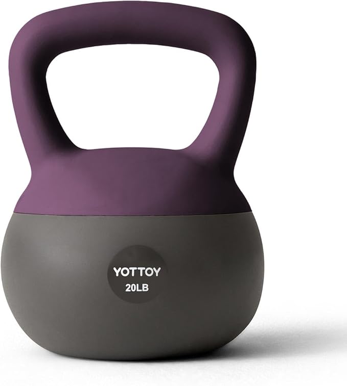 YOTTOY Soft Kettlebell, Set for Strength Training Kettlebells & Home Workouts, Soft-Sided Cushioned