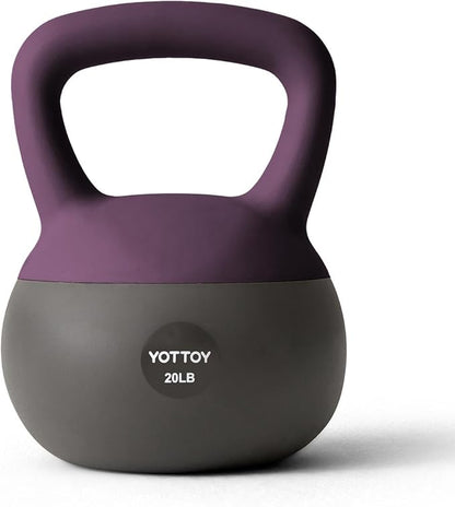 YOTTOY Soft Kettlebell, Set for Strength Training Kettlebells & Home Workouts, Soft-Sided Cushioned