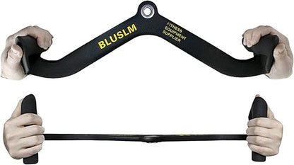 LAT Pull Down Bar for Cable Machine, LAT Pulldown Attachments T Bar V Bar Cable Attachment, Back