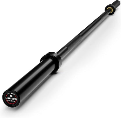 LIONSCOOL Premium 4ft/4.9ft/6ft Barbell for Strength Training and Olympic Weightlifting, 2 Inch Bar