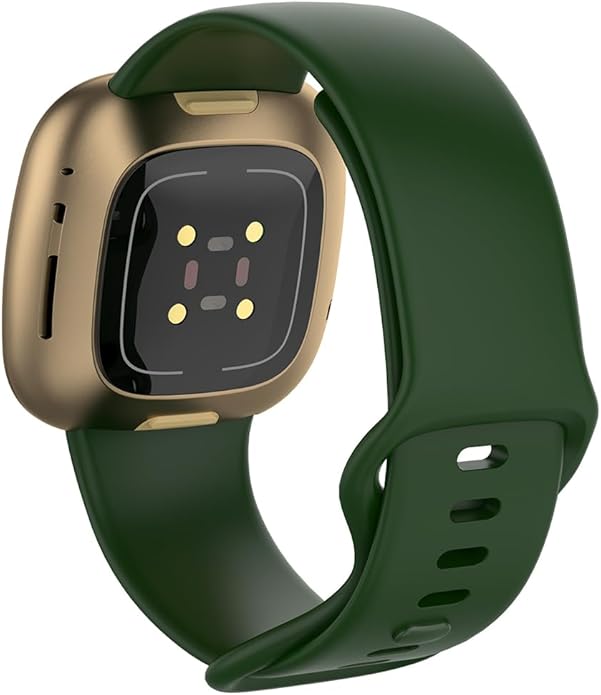 Compatible with Fitbit Versa 4 / Fitbit Versa 3 / Fitbit Sense/Sense 2 Bands, Soft Silicone