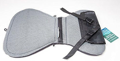 Low Back Cushioned Seat Pad, Gel Seat Pad for Kayaks, Portable Seat Cushion for Outdoor Watersports
