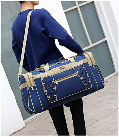 Travel Duffle Bags for Men 26" Weekender Over Night Carry On Bag Lightweight Extra Large Oxford