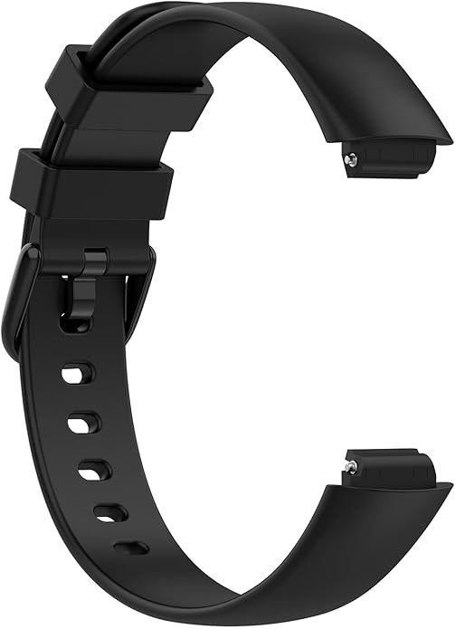 2 Pack Compatible with Fitbit Inspire 3 Bands, 15.4mm Width Soft Silicone Adjustable Sport