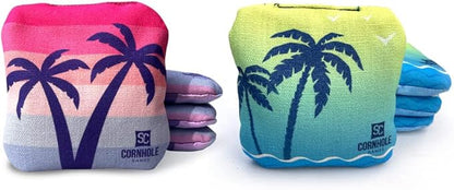 Professional Dual Sided Cornhole Bags- 16 oz 6x6 w/Premium Resin Fill - Official Tournament