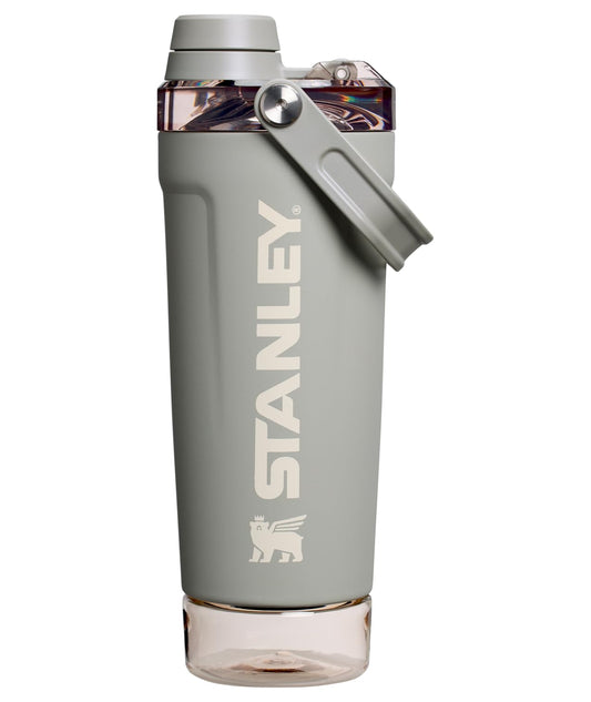 STANLEY Vitalize Shaker Bottle, 20 oz, Sage Grey