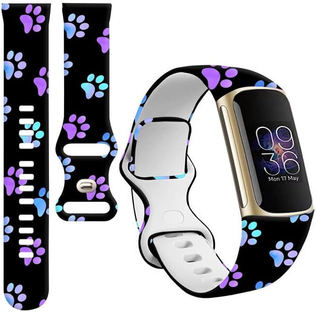 Sport Bands Compatible with Charge 6 /Charge 5 for Women Men,Soft Waterproof Replacement Straps