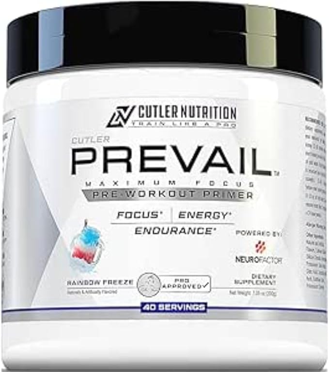 Prevail Pre Workout Powder with Nootropics: Pre Workout for Men and Women, Cutting Edge Energy and