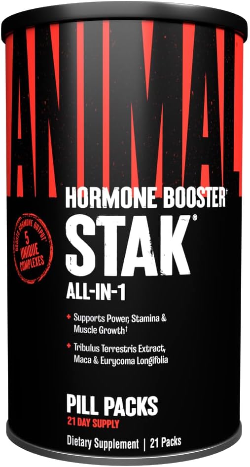 Animal Stak ??Complete Natural Hormone Booster Supplement with Tribulus ??Natural Testosterone