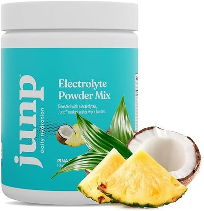 JUNP Electrolytes Powder No Sugar No Carbs – Pina Colada Coconut Pineapple Drink Mix - Potassium &