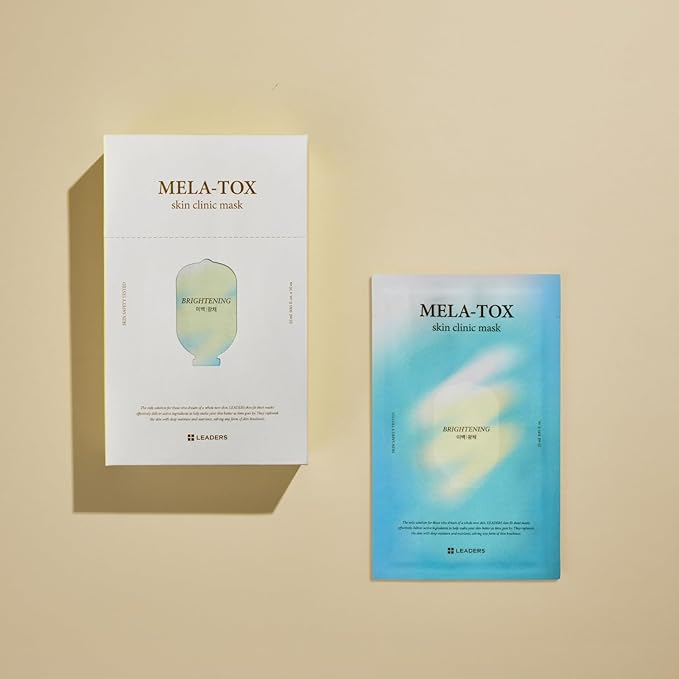 LEADERS Mela-Tox Skin Clinic Mask | Help Support and Refresh Skin Mask, Gentle & Non Irritating |