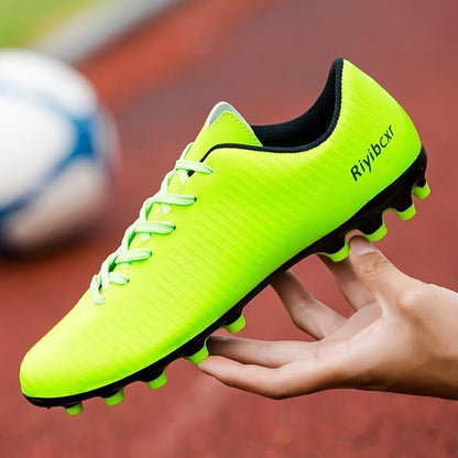 Women Soccer Cleats Lace-Up Turf Football Shoes Indoor Outdoor Low-Top Fustal Soccer Training