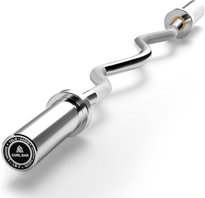 LIONSCOOL Premium 4ft/4.9ft/6ft Barbell for Strength Training and Olympic Weightlifting, 2 Inch Bar