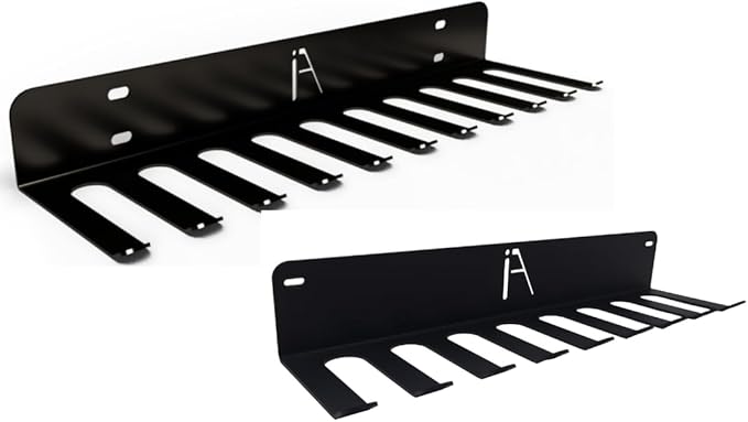IRON AMERICAN (BEAST + OMEGA) Gym Storage Racks 9 & 11 Hook (2-RACKS) Heavy-Duty Gym Wall Organizer