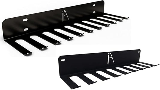 IRON AMERICAN (BEAST + OMEGA) Gym Storage Racks 9 & 11 Hook (2-RACKS) Heavy-Duty Gym Wall Organizer