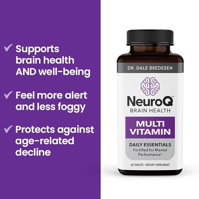 LifeSeasons NeuroQ Daily Essentials Multivitamin - Fortified Mental Performance & Overall Wellness