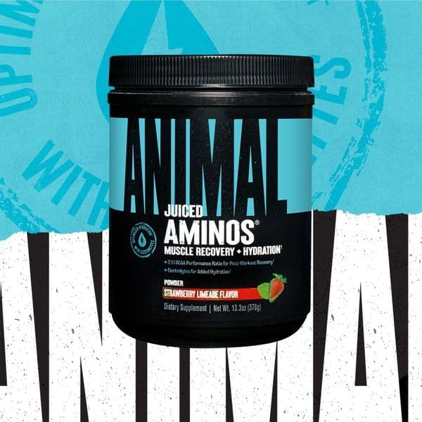 Animal Juiced Amino Acids - BCAA Powder EAA Matrix Plus Hydration with Electrolytes and Sea Salt