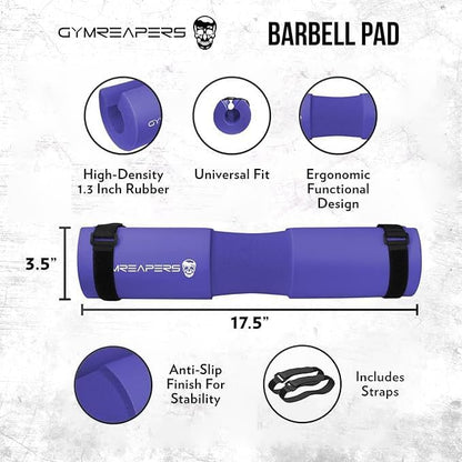 Gymreapers Barbell Squat Pad - Protective Bridge Pad For Hip Thrust, Squats, Lunges - Hip Support