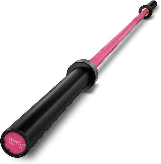 PROOFGOLD 6.6ft/7ft Olympic Barbell Bar 35Lb(15kg)/45LB(20kg) Barbell,Bench Press Bar for Squats