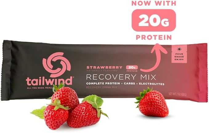 Tailwind Nutrition Recovery Mix, 20 Grams Complete Protein, Carbohydrates, and Electrolytes Powder