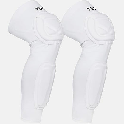 TUOY Knee Pad Shin Guard Pads, Protective Shin/Knee Pad Support Sleeve for Soccer, Football