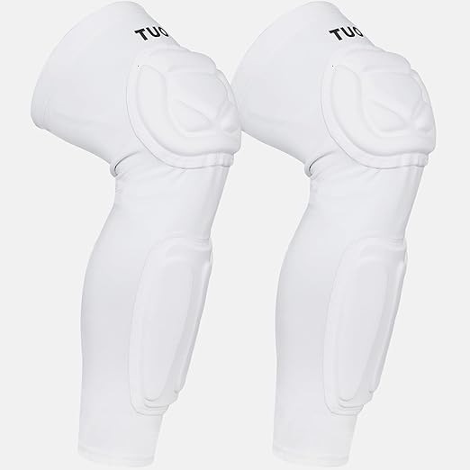 TUOY Knee Pad Shin Guard Pads, Protective Shin/Knee Pad Support Sleeve for Soccer, Football