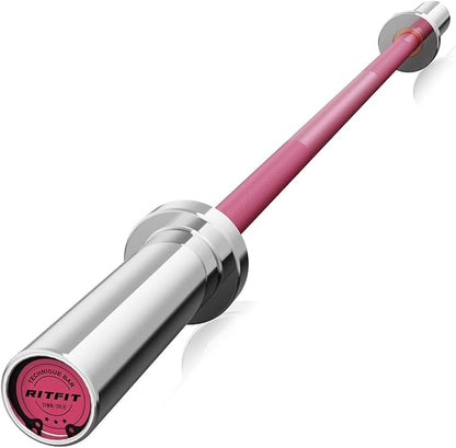 RITFIT Olympic Barbell 4ft/4.8ft/6ft - 2 Inch Weight Bar for Strength Training, Weightlifting