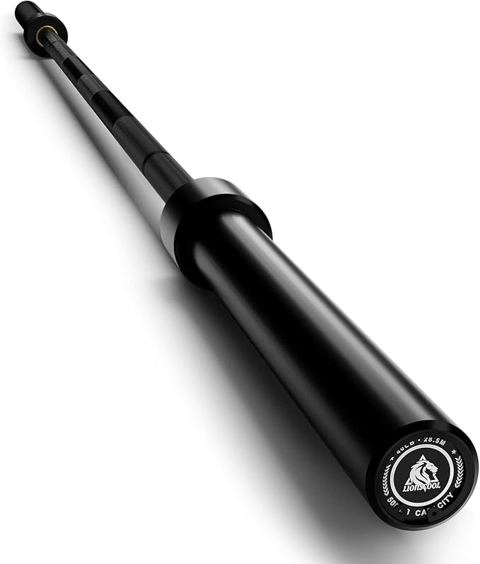 LIONSCOOL 7FT Olympic Barbell for Weightlifting, Power Lifting, 2 Inch Strength Training Bar for