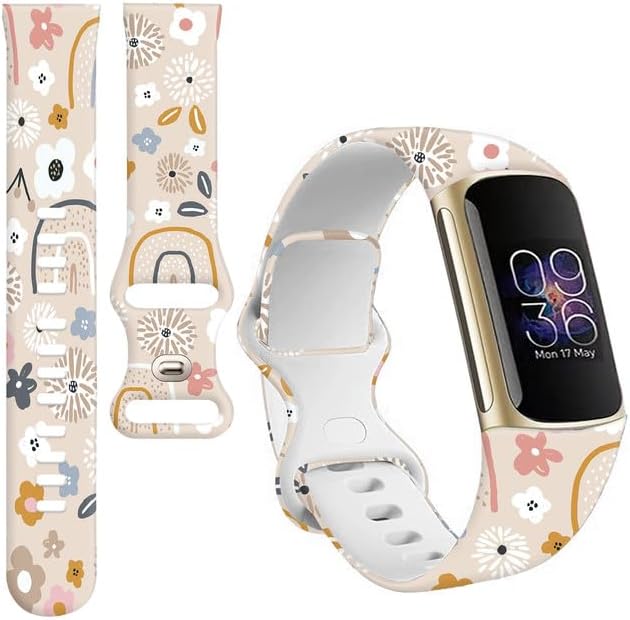Sport Bands Compatible with Charge 6 /Charge 5 for Women Men,Soft Waterproof Replacement Straps