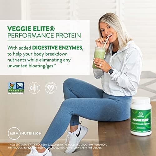 MRM Nutrition Veggie Elite Performance Protein | Chocolate Mocha Flavored| Plant-Based Protein|