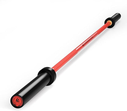 LIONSCOOL Premium 4ft/4.9ft/6ft Barbell for Strength Training and Olympic Weightlifting, 2 Inch Bar