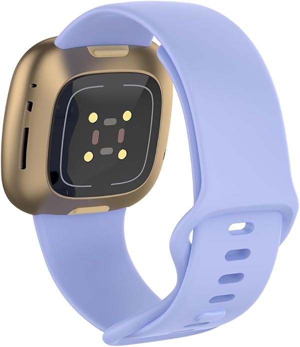 Compatible with Fitbit Versa 4 / Fitbit Versa 3 / Fitbit Sense/Sense 2 Bands, Soft Silicone