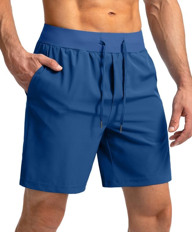 Men's Running Shorts with Zipper Pockets 9 Inch/ 7 Inch / 5 Inch Lightweight Quick Dry Gym Workout