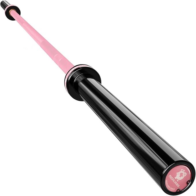 7ft Olympic Barbell, Weightlifting Barbell 28mm 45lb - 500/700/1000lbs Capacity with Smooth