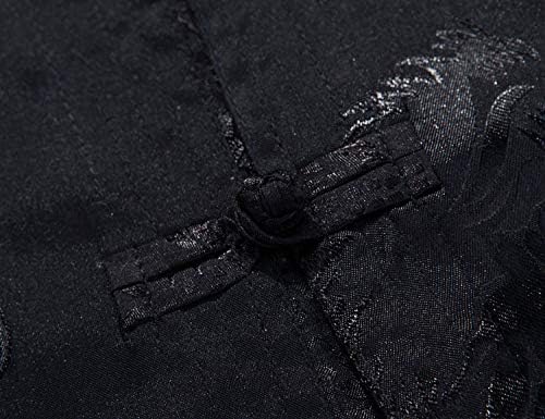wecotton Tang Suit Men Hanfu Chinese Traditional Clothes Kung Fu Shirt Uniform Long Sleeved Coat