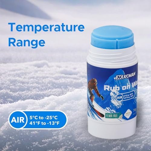 XCMAN Rub on Quick Wax for Ski/Snowboard/Nordic/Cross-Country with Easy cork applicator 70g