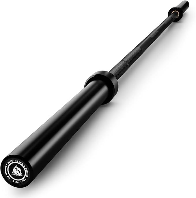 LIONSCOOL 7FT Olympic Barbell for Weightlifting, Power Lifting, 2 Inch Strength Training Bar for