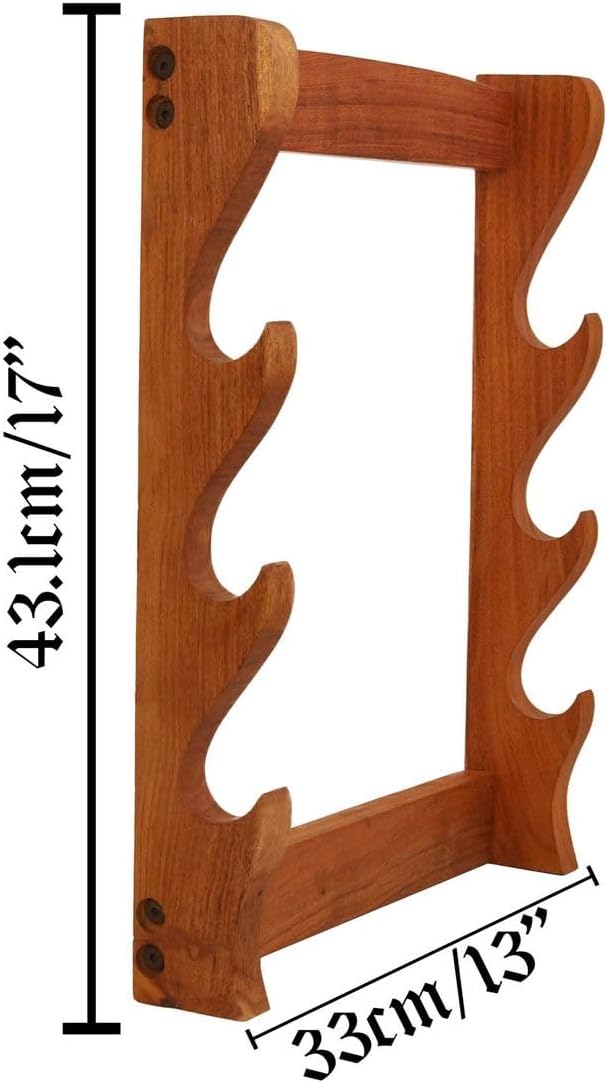 Mythrojan Solid Wood Sword Stand Medieval Sword Wall Mount Samurai Sword Display Stand Katana Sword