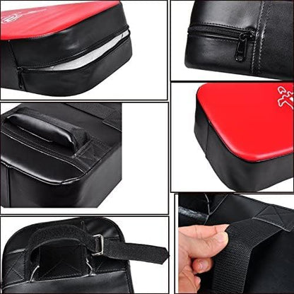 SEISSO Boxing Kick Pads Punching Mitts Curved,Kids Boxing Gloves,Leather Material Art Karate Pad