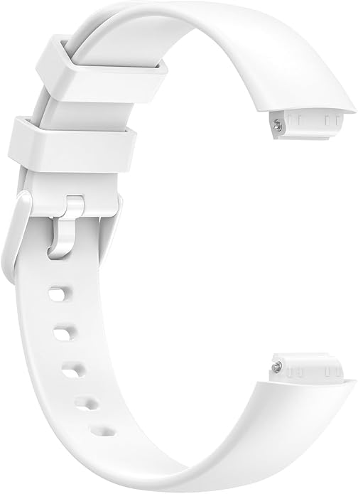 2 Pack Compatible with Fitbit Inspire 3 Bands, 15.4mm Width Soft Silicone Adjustable Sport