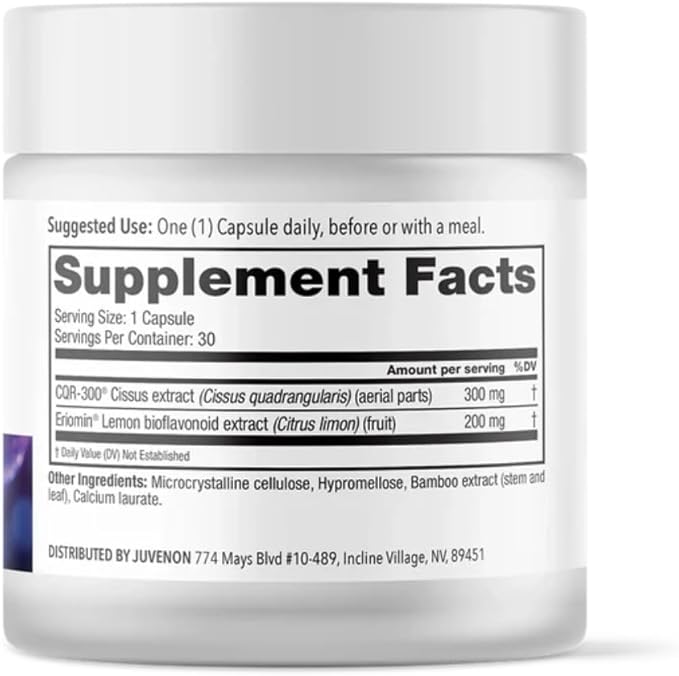 Juvenon GLP-1 Gold????Metabolic Support Supplement with CQR-300® & Eriomin????Helps Maintain