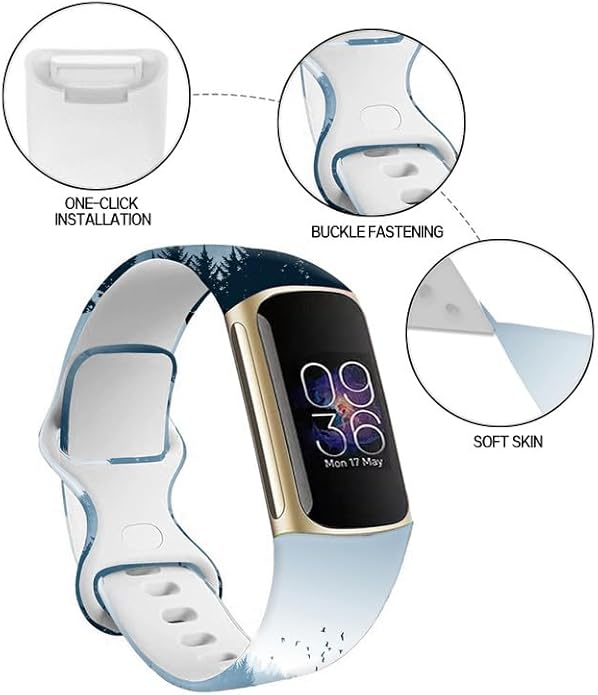 Sport Bands Compatible with Charge 6 /Charge 5 for Women Men,Soft Waterproof Replacement Straps