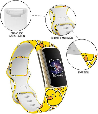 Sport Bands Compatible with Charge 6 /Charge 5 for Women Men,Soft Waterproof Replacement Straps
