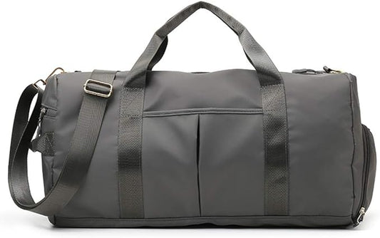KARRESLY Sports Gym Bag for Women or Men Travel Duffel Bag with Wet Pocket and Shoes Compartment