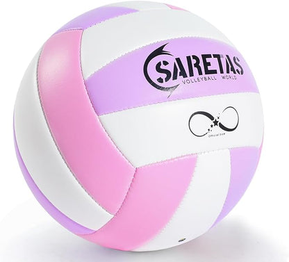 Beach/Water/Sand Volleyballs, Outdoor/Indoor Official Size, Soft Touch Volleyball for Beginners