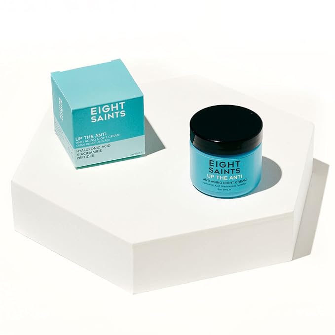 Eight Saints Skin Care Up the Anti Night Cream Face Moisturizer to Reduce Fine Lines and Wrinkles
