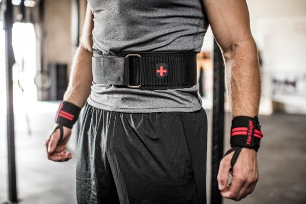 Harbinger 360890 4-Inch Nylon Weightlifting Belt, Medium,Black