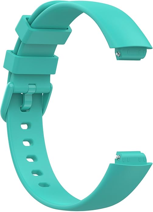 2 Pack Compatible with Fitbit Inspire 3 Bands, 15.4mm Width Soft Silicone Adjustable Sport