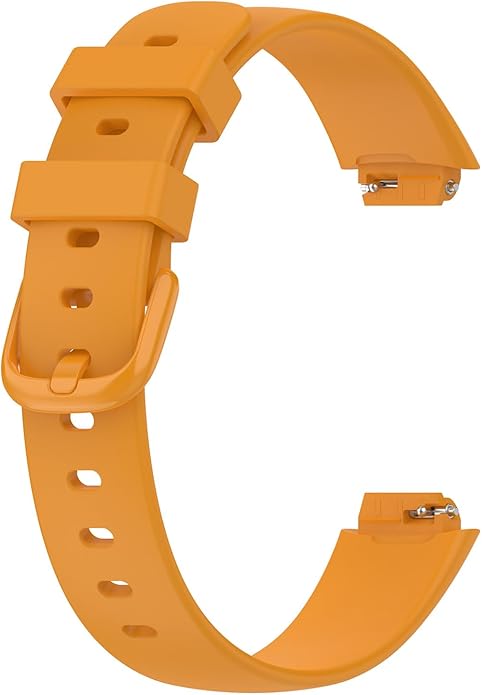 2 Pack Compatible with Fitbit Inspire 3 Bands, 15.4mm Width Soft Silicone Adjustable Sport