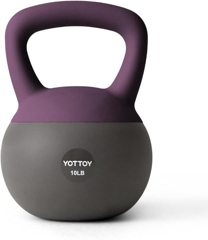 YOTTOY Soft Kettlebell, Set for Strength Training Kettlebells & Home Workouts, Soft-Sided Cushioned